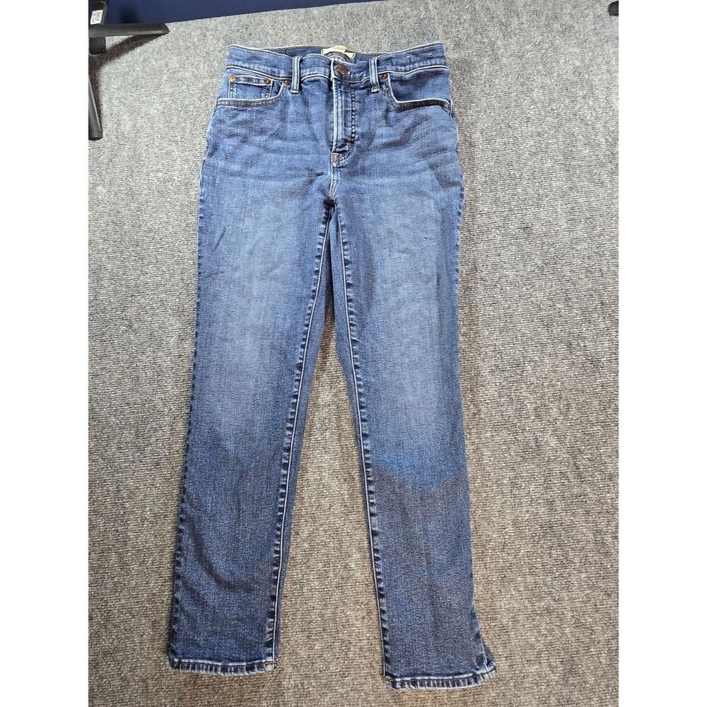 Madewell The Perfect Vintage Jeans Womens 28 Blue High Rise Straight Leg Denim